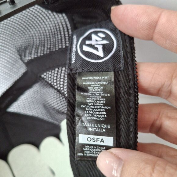 Kansas City Chiefs ‘47 Trucker Super Bowl LVIII Champions Snapback Hat Gray NEW - Picture 7 of 8